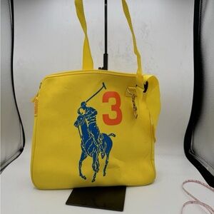 Ralph Lauren The Big Pony Collection Laptop Bag Case Polo Yellow #3